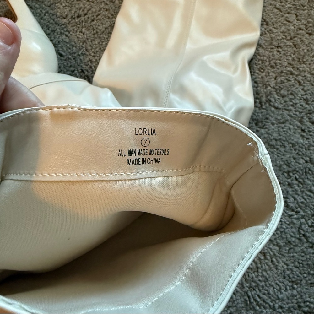 NEW Lulus Lorlia Almond Square Toe Knee High Boots - Picture 8 of 8